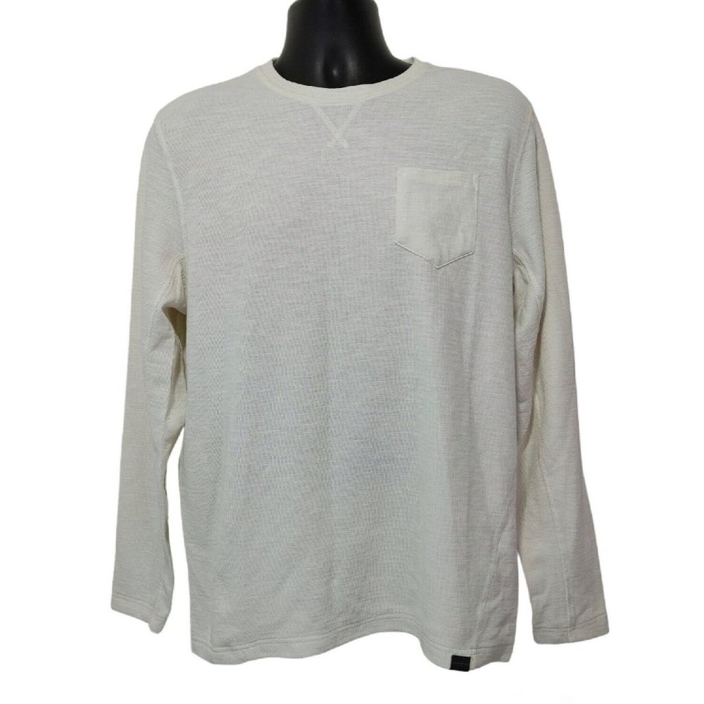 Hawke & Co Sportwear Golf Motion Fit Long Sleeve Ivory Men's Size M (NEW)